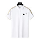 Camisa Polo Nike - Cinza Azulado/Preto/Branco