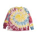 Camiseta Overcome Tie Dye Script Roses Manga Longa