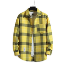 Camisa Social Xadrez Luck Co. Amarelo