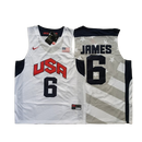 Regata NBA USA 6 LeBron James - Branca