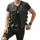 Colete de Couro Vring Preto