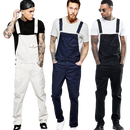 Macacão Jeans Work Long Plus Preto