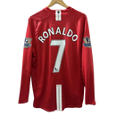 Camisa Manchester United 2007/08 C. Ronaldo 7 Manga Longa