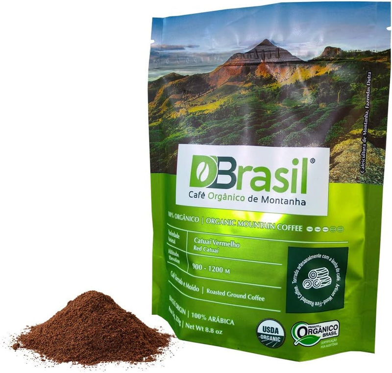 Café Dutra D'Brasil Orgânico Montanha Torrado E Moído 250G 100% Arábica