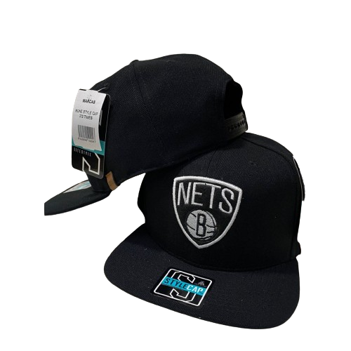 Snapback Even NBA NFL MLB Nets Preto