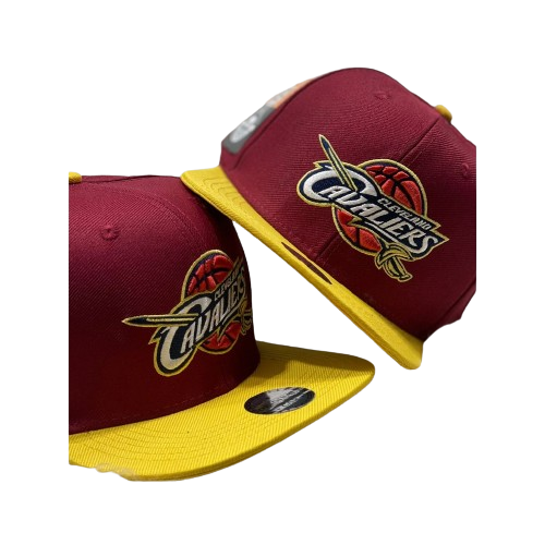 Snapback Even NBA NFL MLB Cavaliers Vinho C/ Aba Amarela