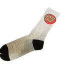 Meias Santa Cruz Skate Branco Preto