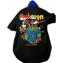 CAMISETA PLANETA TERRA COGUMELOS Preto/Branco/Azul Bebê