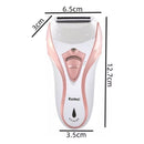 Depilador Elétrico Kemei KM-3010 Recarregável 3 em 1 Bivolt Com Lixador de pés e Aparador de pelos