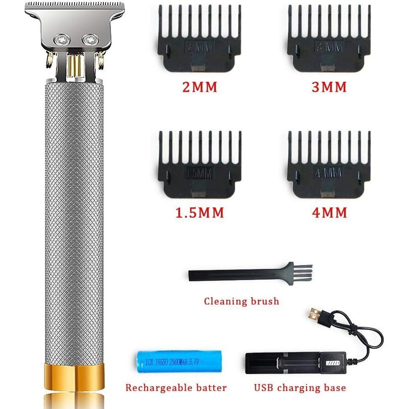 Máquina de Corte Kemei T9 Dourado/Prata