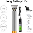 Máquina de Corte Kemei T9 Dourado/Prata