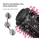 Escova Secadora Elétrica Alisadora de Cabelo Prancha Multiuso Ondula Alisa Seca 3 em 1 110V