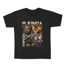 Camiseta Djonga - Preto/Branco/Bege