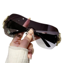 Óculos Y2K Gradiente Cinza