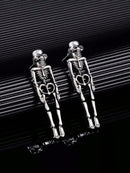 Par de Brincos Caveira Punk