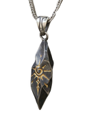 Cólar Pedra Inlay de Meteorito