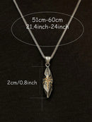 Cólar Pedra Inlay de Meteorito