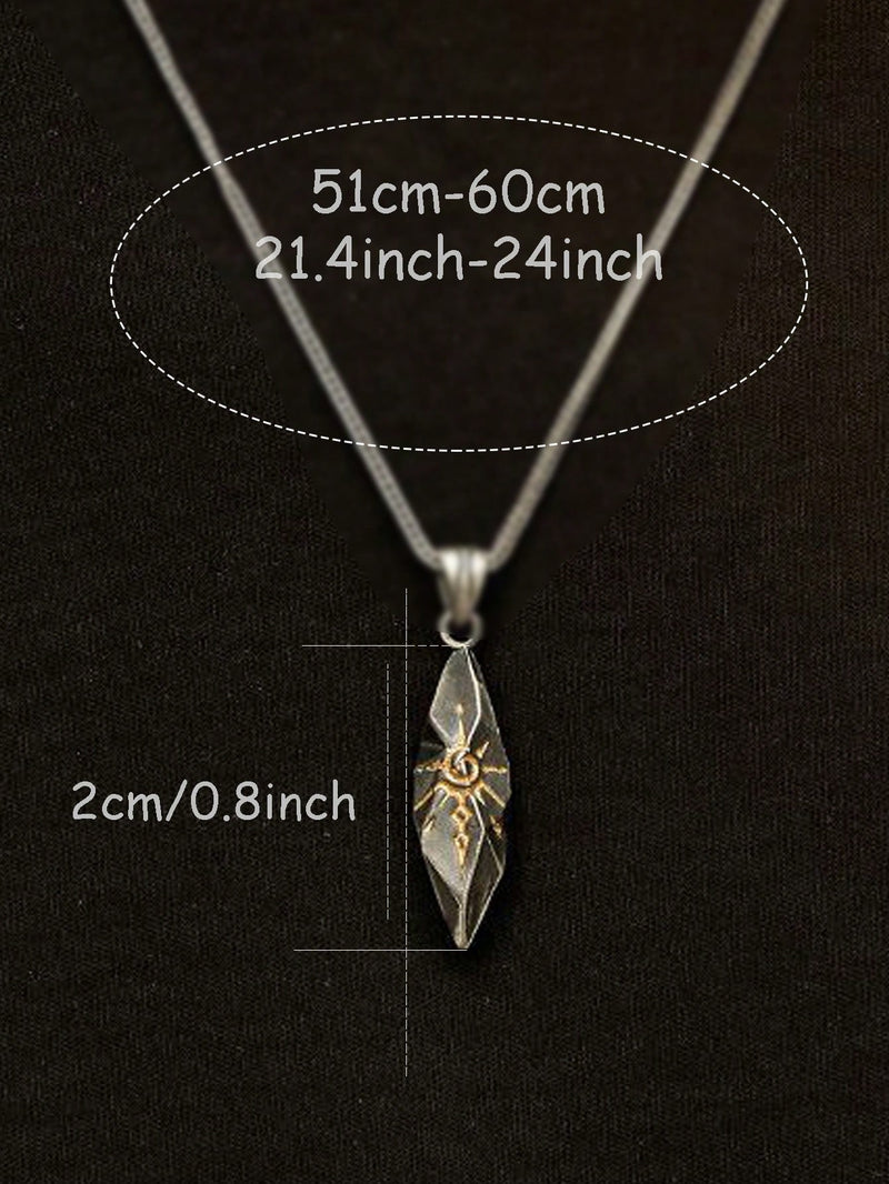 Cólar Pedra Inlay de Meteorito