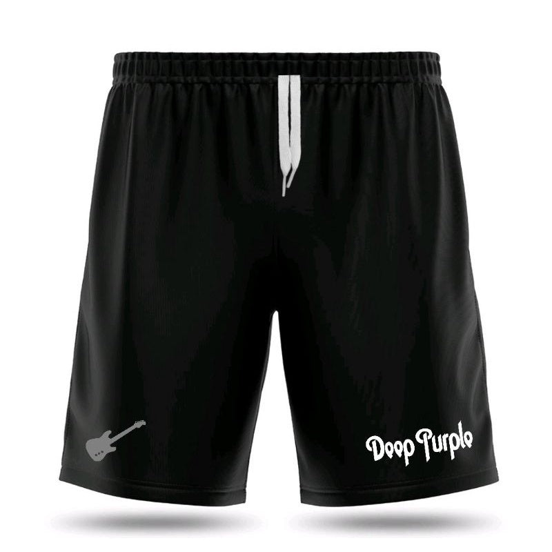 Bermuda Dry Fit Deep Purple - Preto