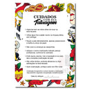 50 Cartões Cuidados com sua Tatuagem Pós Tattoo