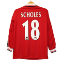 Camisa Manchester United 1998/1999 - Beckham/Scholes/Keane/Cantona - Retrô