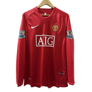 Camisa Manchester United 2007/08 C. Ronaldo 7 Manga Longa