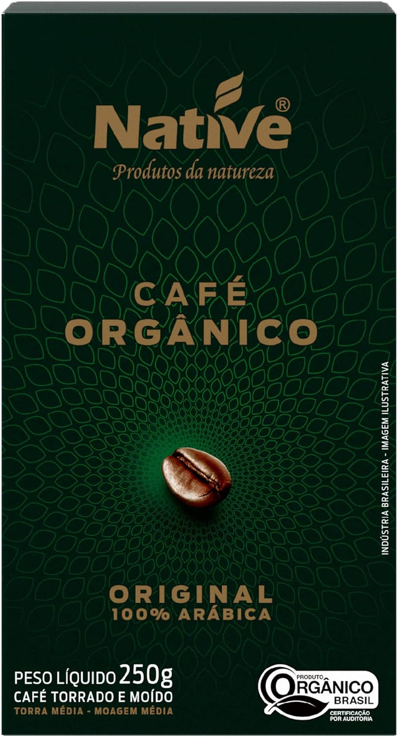 Café Moído Original Torrado E Orgânico Native 250g