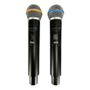 Microfone Sem Fio Lyco UH02MM Display Bastão Frequência Fixa