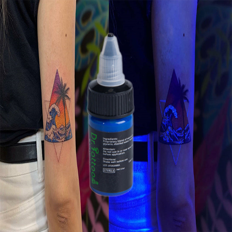 Tinta Dr. Tattoo Vermelho Fluorescente 15ml