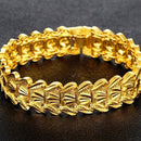 Pulseira Cubana Jó Titânio Luxo Gold