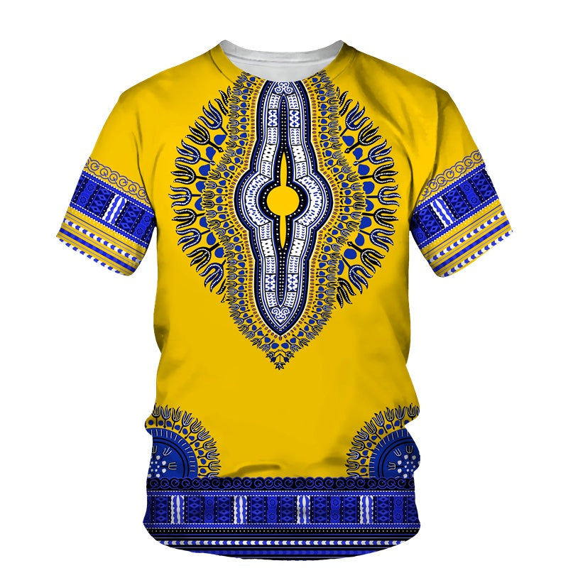 Camisa Africana Dashiki Amarela