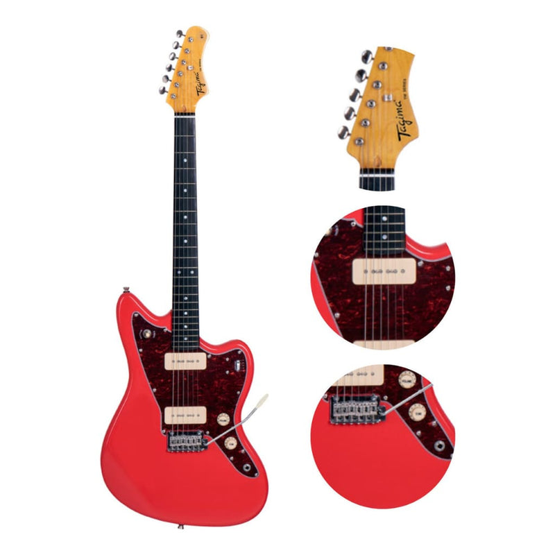 Guitarra Tagima Tw-61 Jazzmaster Fr Fiesta Red Vermelho