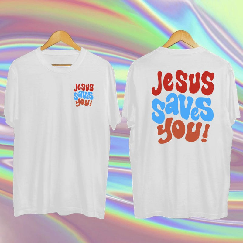 CAMISETA OVERSIZED JESUS SAVES YOU