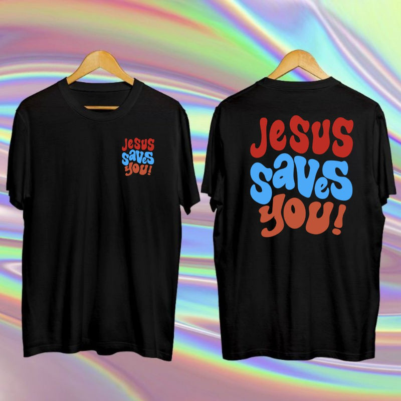 CAMISETA OVERSIZED JESUS SAVES YOU