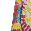 Camiseta Overcome Tie Dye Script Roses Manga Longa
