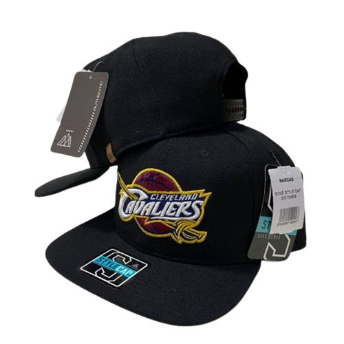 Snapback Even NBA NFL MLB Cavaliers Preto