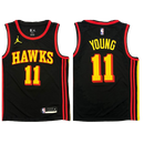 Regata NBA Atlanta Hawks 11 Trae Young - Preto