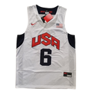 Regata NBA USA 6 LeBron James - Branca