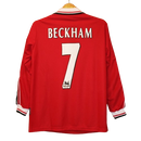 Camisa Manchester United 1998/1999 - Beckham/Scholes/Keane/Cantona - Retrô