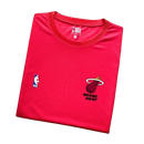 Camiseta Dry Fit Miami Heat - Branco/Azul/ Vermelho