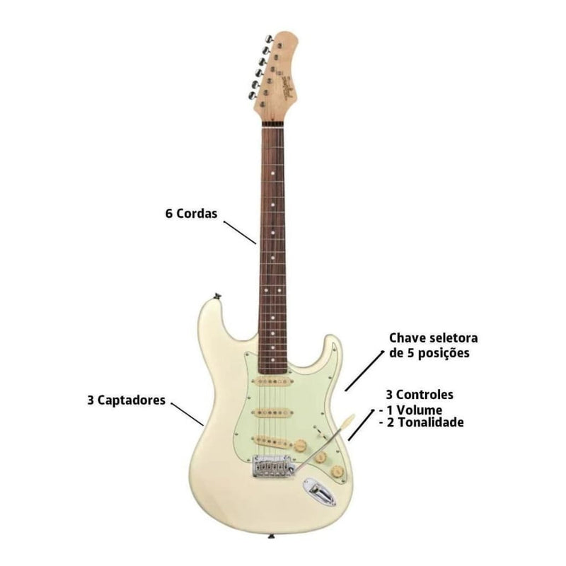 Guitarra Tagima T-635 Owh Olympic White