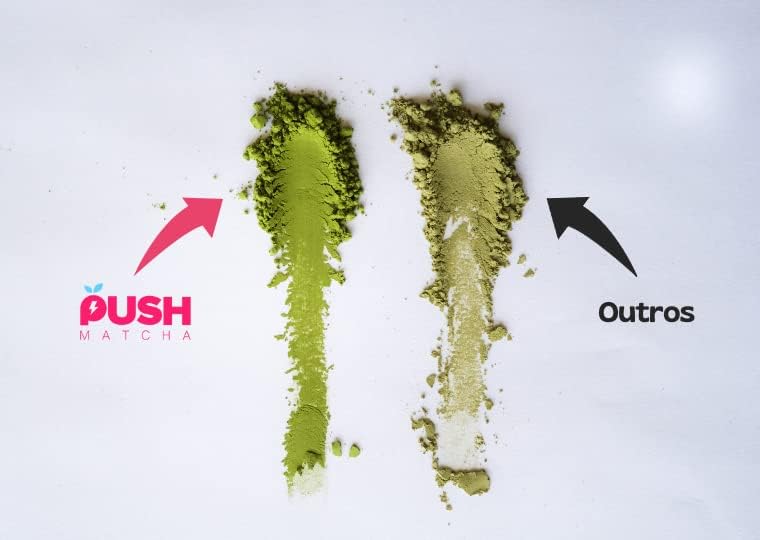 Pó de Chá Verde Matcha Premium Push Matcha 60g | Foco, Antioxidante e Energia Prolongada - Japonesa