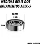 KIT SKATE COMPLETO Shape e Roda Black Sheep Abec 5 Dragon