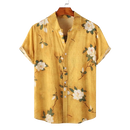 Camisa Manster Floral Summer - Vered/Cáqui/Vermelho/Amarelo