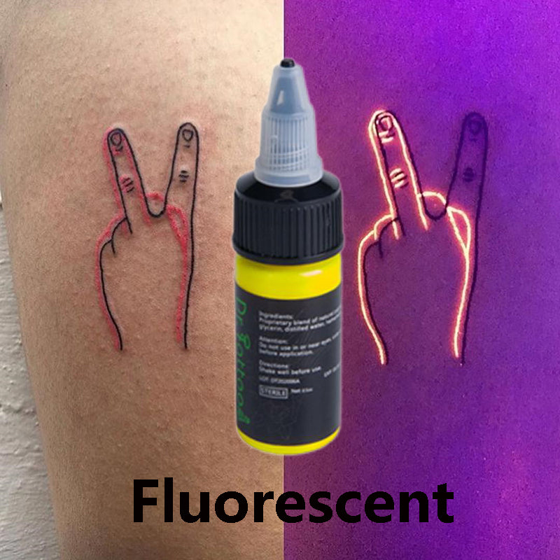 Tinta Dr. Tattoo Rosa Fluorescente 15ml