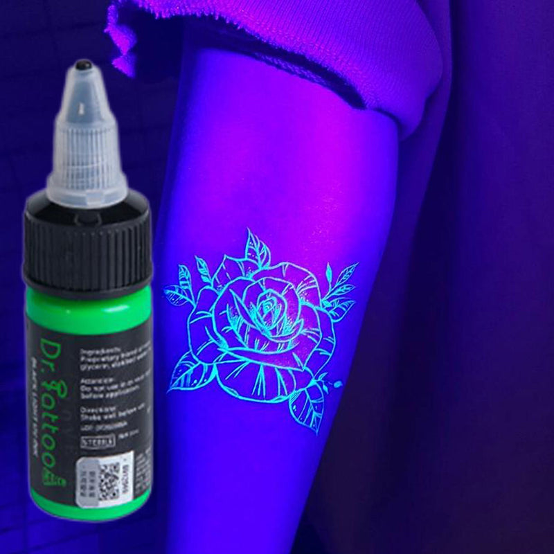 Tinta Dr. Tattoo Rosa Fluorescente 15ml