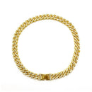 Pulseira Cubana Americano Diamantes Gold