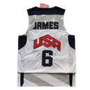 Regata NBA USA 6 LeBron James - Branca