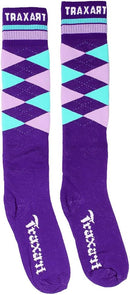 Meias Traxart Inline Xadrez Diagonal Roxa - GB-043