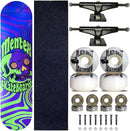 KIT Skate Completo Shape 8.0 Mentex Crazy Skull Roda Black Sheep
